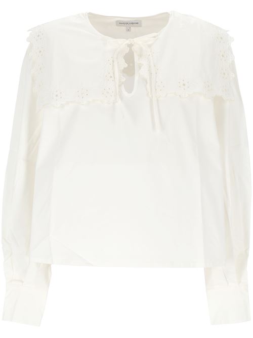 blusa Patenne MAISON LABICHE PARIS | UWPATENNEAMOURPOPLIN WHITE